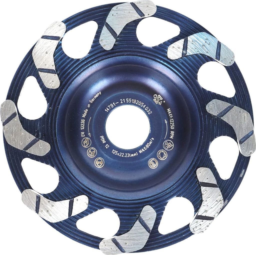 PRODIAMANT Diamantschleiftopf 125mm Beton, Universal Blacksmith