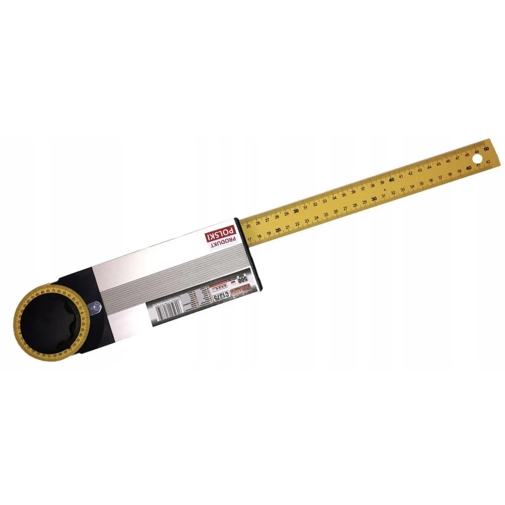 Équerre et rapporteur d'angle 500 mm Becel pour traçage et menuiserie - 2
