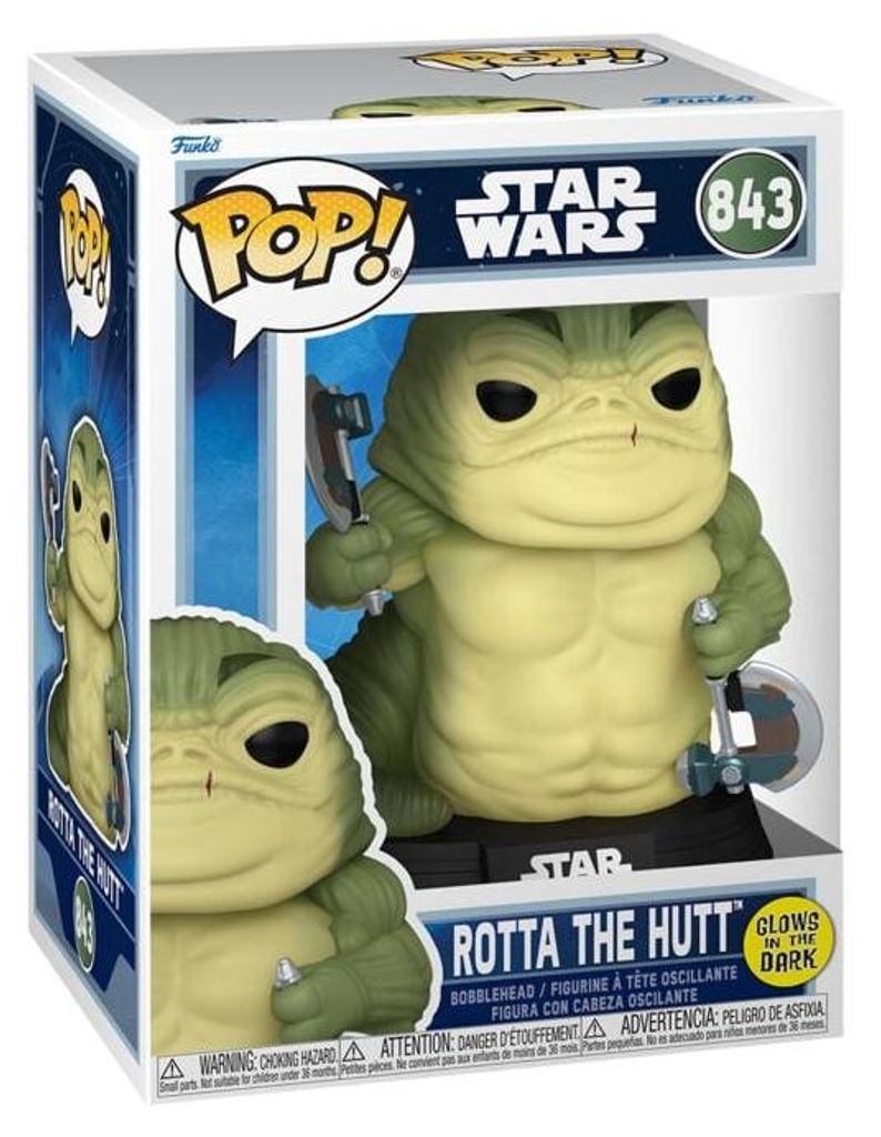 Funko Funko Pop! The Mandalorian - Rotta The Hutt (Glows in the Dark) Vinyl Figur 843 Standard Standard