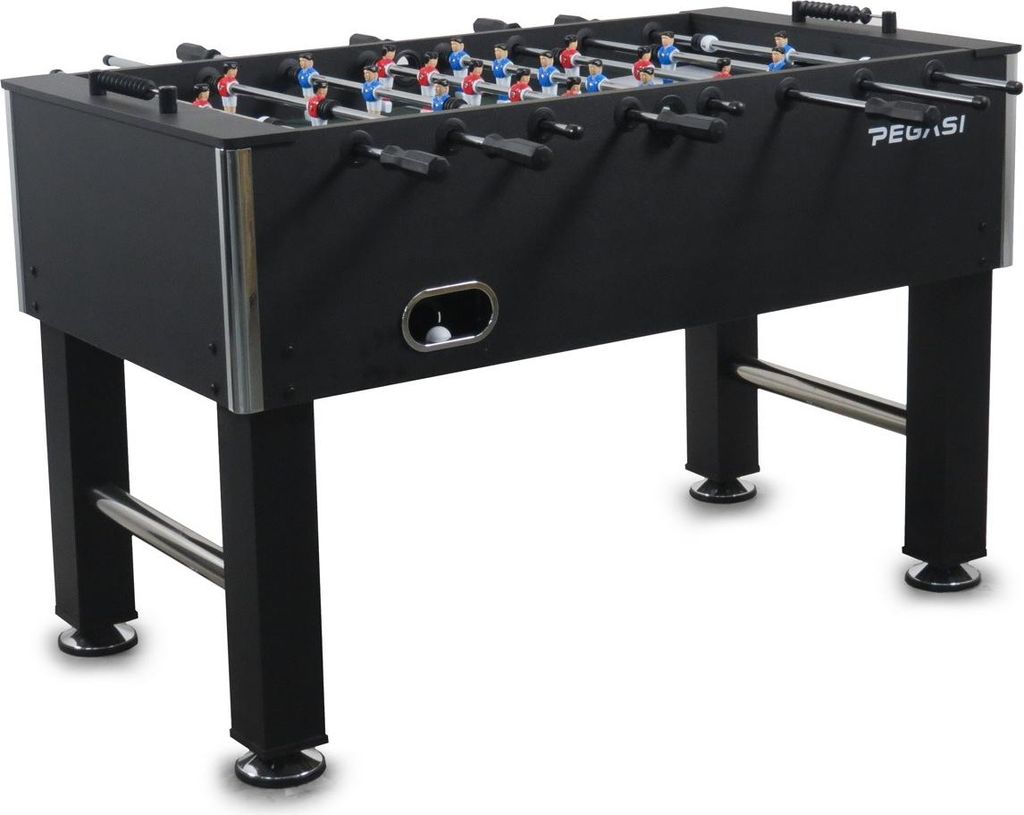 Pegasi Fußballtisch Elite Black - Kickertisch - Fussballtisch - Indoor Tischkicker- Fußball Tischspiel - Fussballtisch Erwachsene - Foosball Tabl...