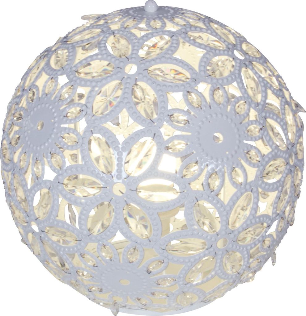 Näve Leuchten Metall-Tischleuchte Metall-Tischleuchte Tischleuchten - Metall-Tischleuchte, Tischlampe aus Metall und Glas in weiß, 26 cm hoch, Ø...