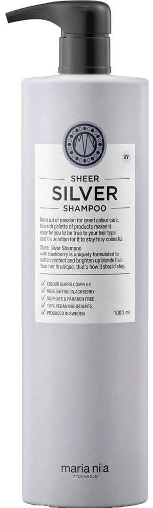 Maria Nila Sheer Silver, 1000 ml, Shampoo, Frauen, Blond, Produktbild 