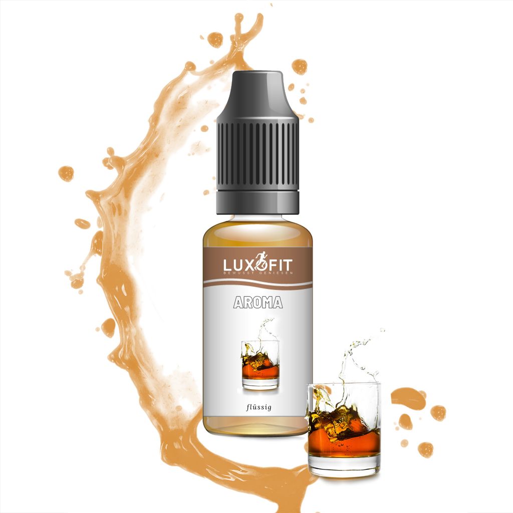 Luxofit Whiskey Aroma flüssig - Lebensmittelaroma zum Backen & Kochen (50 ml)