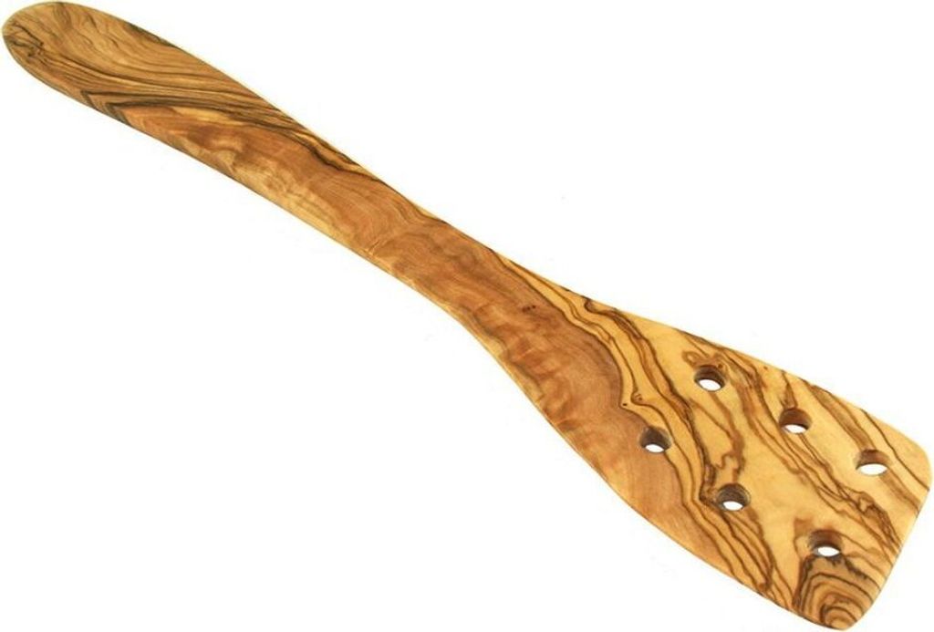 Pfannenwender 30 cm mit Löchern aus Olivenholz Produktbild 