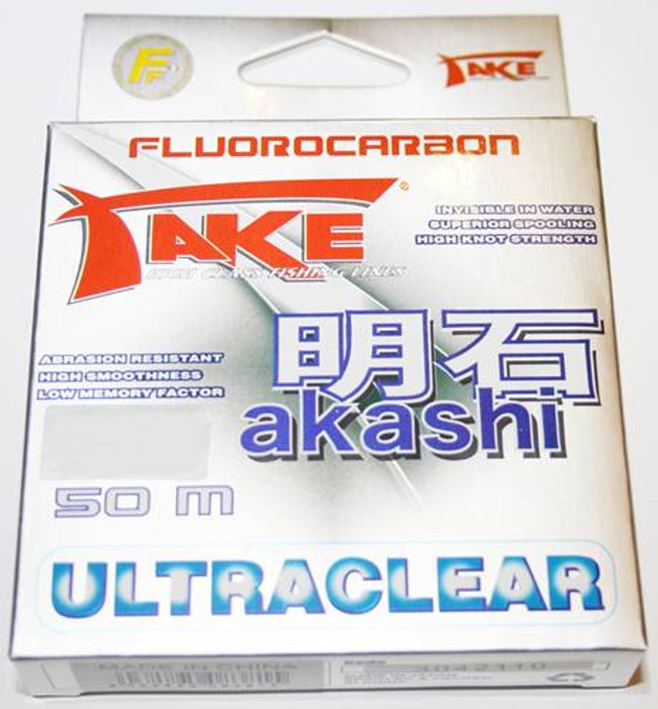 Flurocarbon TAKE Akashi Ultraclear 100m 0,18mm 6,0kg Tragkraft