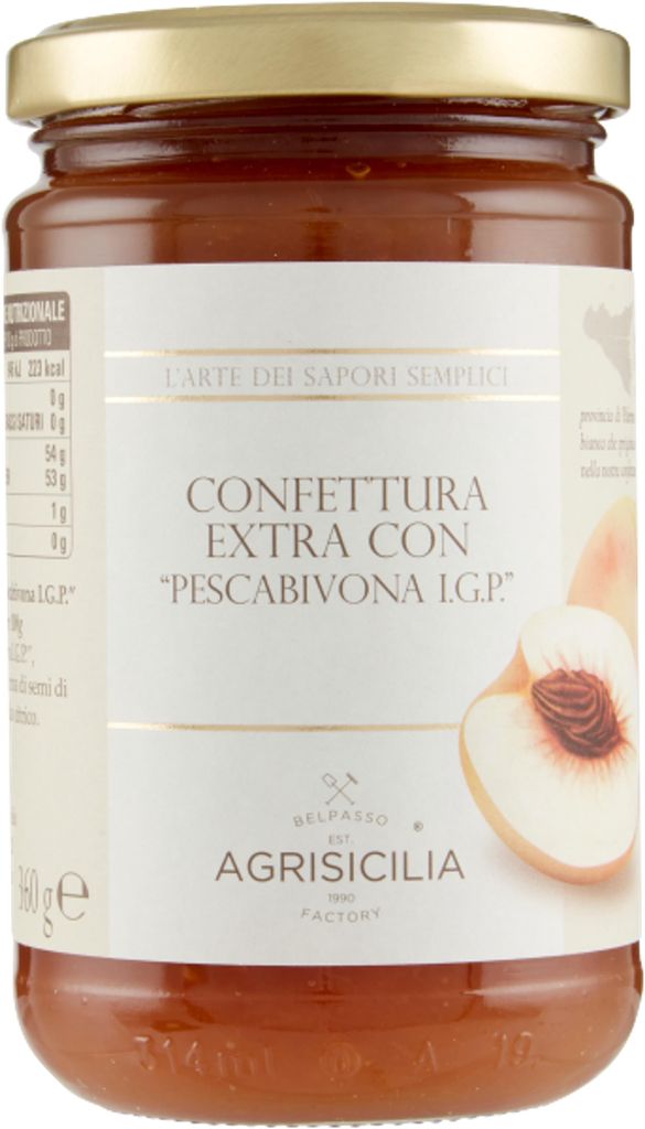 Konfitura z brzoskwiń Bivona IGP 360 g Zdjęcie produktu 