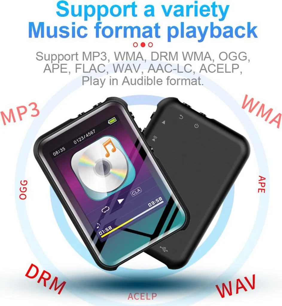 M16 Music Player: Design Minimalista e Suono Puro Bluetooth - 2