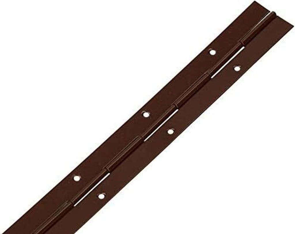 KOTARBAU Stangenscharnier Klavierband 400/31 mm Braun Teilbar/Schneidbar Scharnier Kürzbar Stabil Anschweißband Scharnierband Möbelscharnier