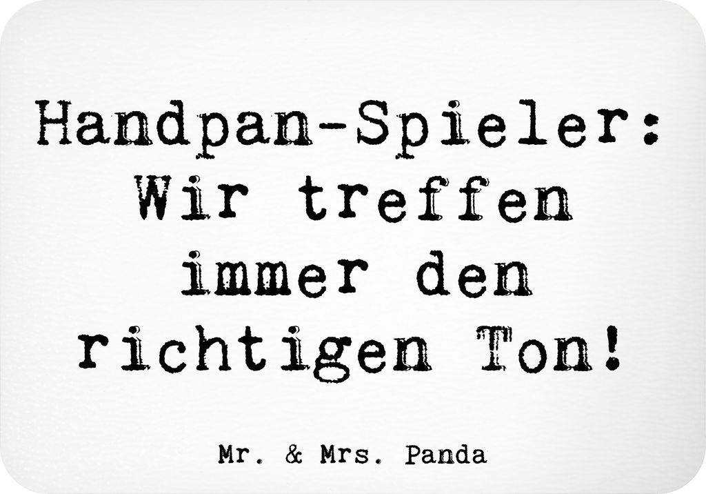 Mr. & Mrs. Panda magnet Spruch Handpan Spieler - Weiß - Geschenk, holzmagnet, Klänge, Instrument, Klangschalen, Meditation, haftmagnet, wandmagne...