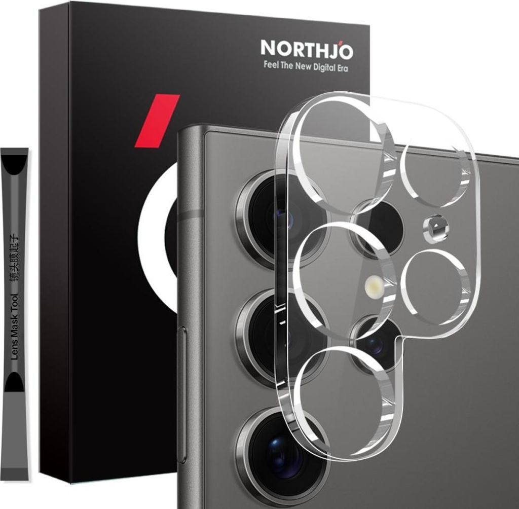 Samsung Galaxy S25 Ultra Kamera Objektivschutz - NORTHJO 9H Panzerglas - Transparent