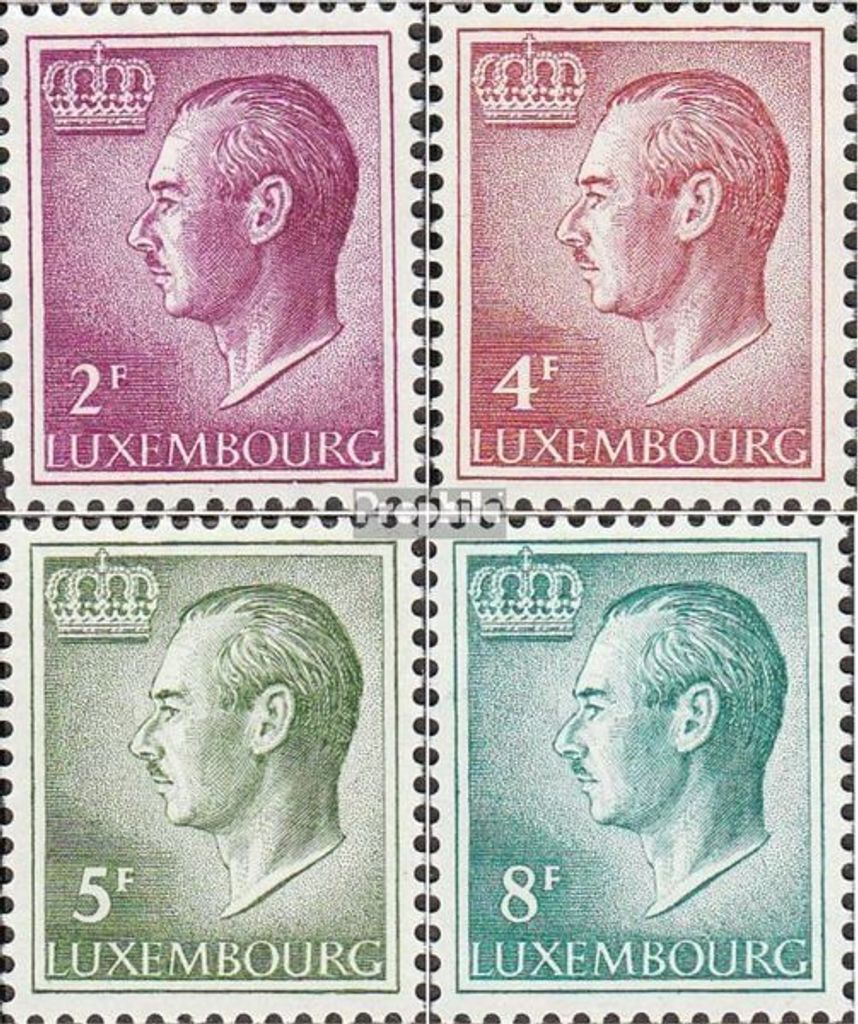 Briefmarken Luxemburg 1966 Mi 727ya,829ya-831ya (kompl.Ausg.) postfrisch Jean