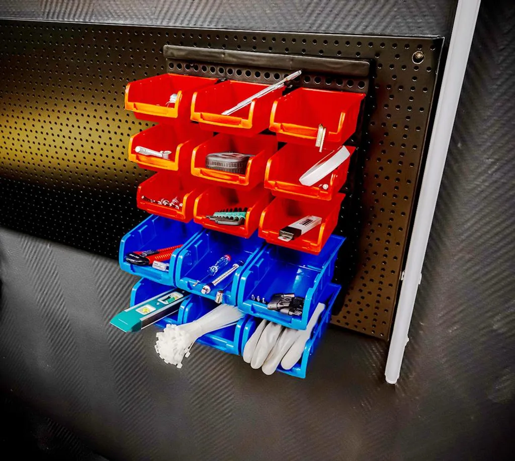 Système de rangement 16 pièces Brüder Mannesmann - Robuste et modulable