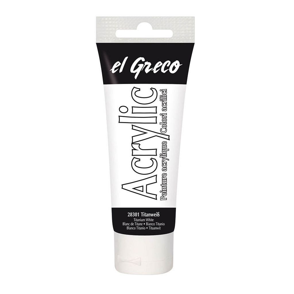 Kreul el Greco Acrylic Tube titanweiß 75 ml Produktbild 