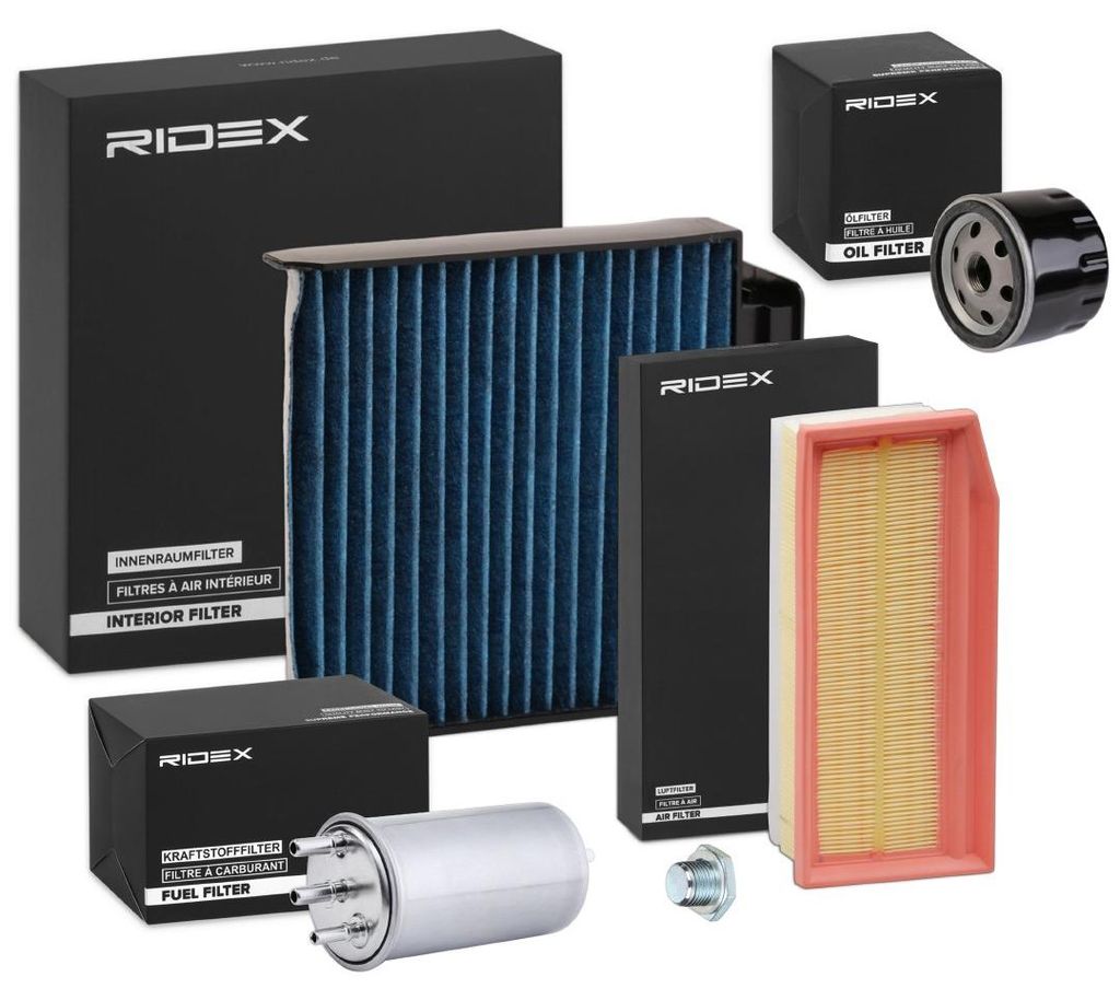 RIDEX Filterset Inspektionspaket Filtersatz für DACIA DUSTER SANDERO LOGAN MCV (KS)