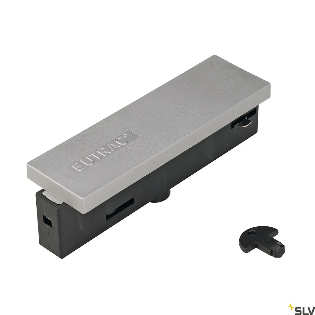 Eutrac 145534 Connecteur Alimentation Centrale Rail 3 Allumages Gris