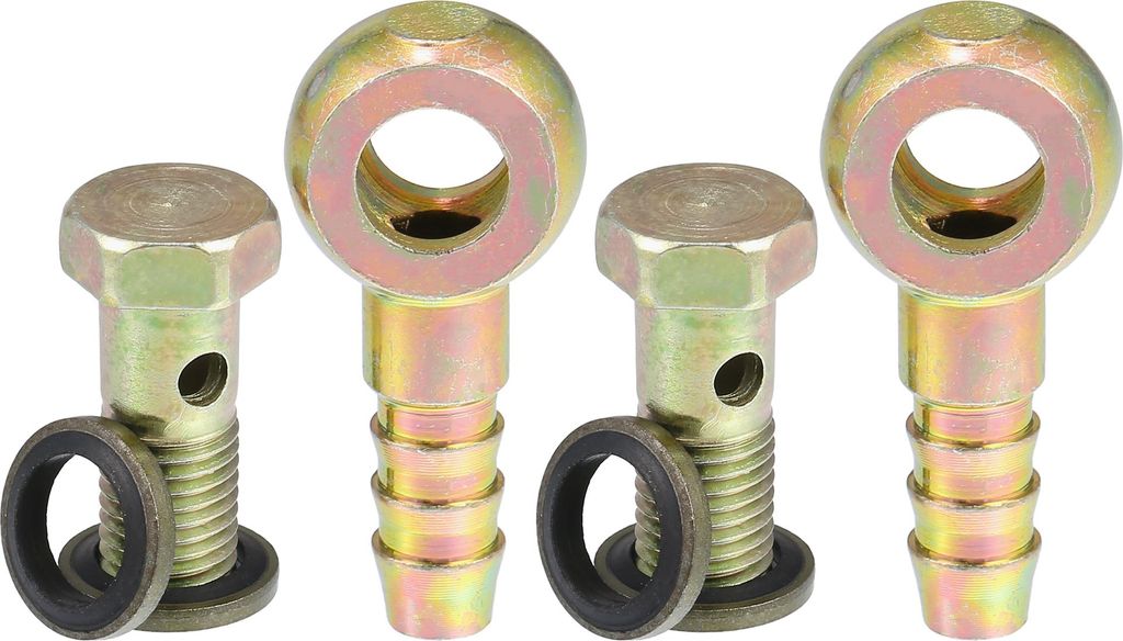 Auto Turbo Bremsleitungsbolzenadapter 10mm Außendurchmesser Bremsenkit (2-teiliges Set)