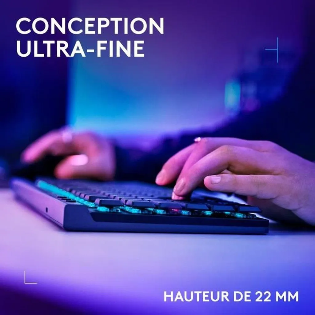 Clavier Gaming TKL Logitech G515 pour Setup Sans Fil et Bluetooth