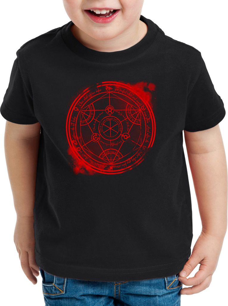 style3 Red Circle Kinder T-Shirt Anime Manga Japan Alchemist