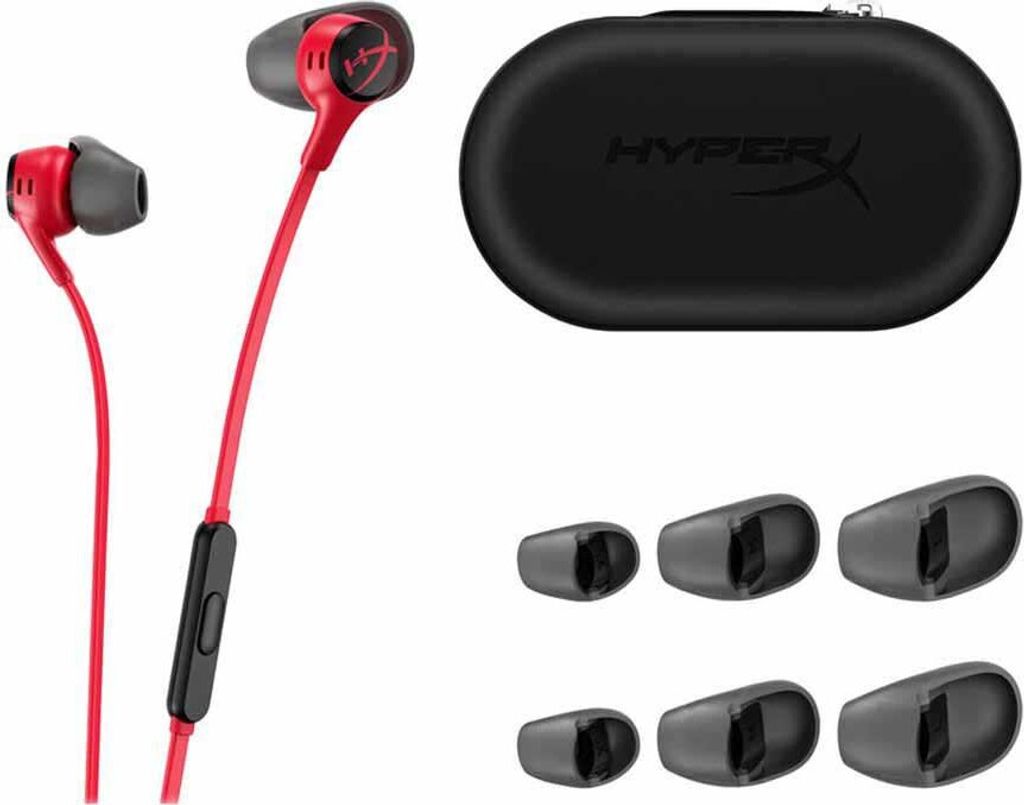 Červené slúchadlá Cloud Earbuds II, Kábel, Hranie, 20 - Obrázok produktu 