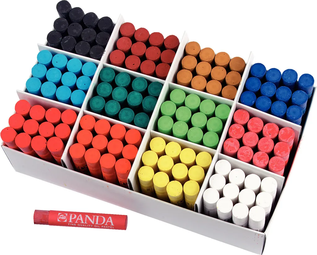 Pastels à l'huile pour Dessin et Coloriage Talens Panda Lot de 144 pcs