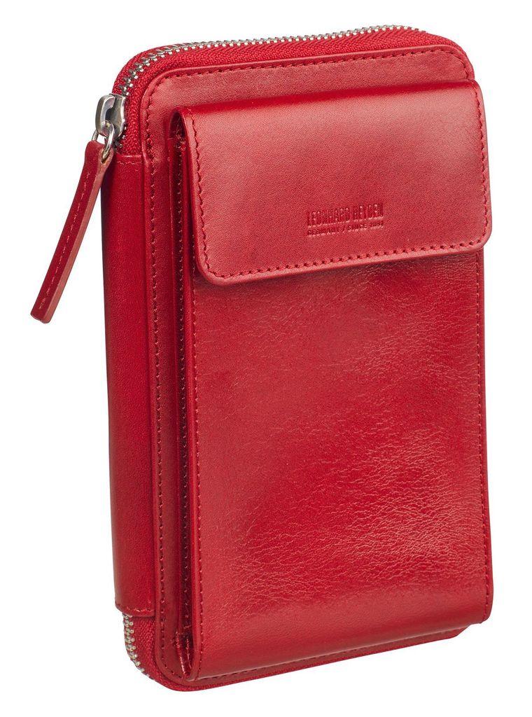 Leonhard Heyden Cambridge Handy-Umhängetasche Rot