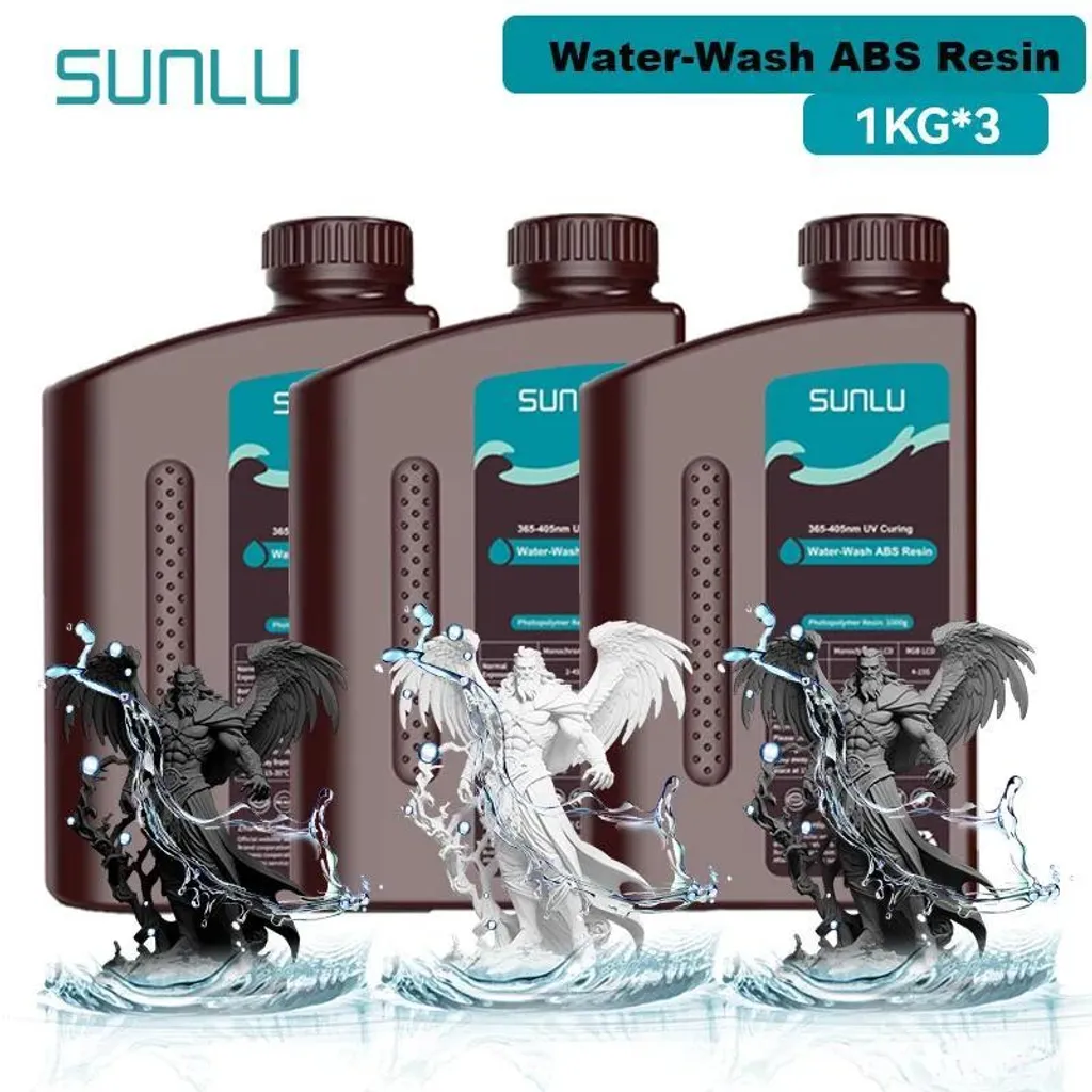 Résine UV sans odeur lavable à l'eau haute précision pour impression 3D - 2