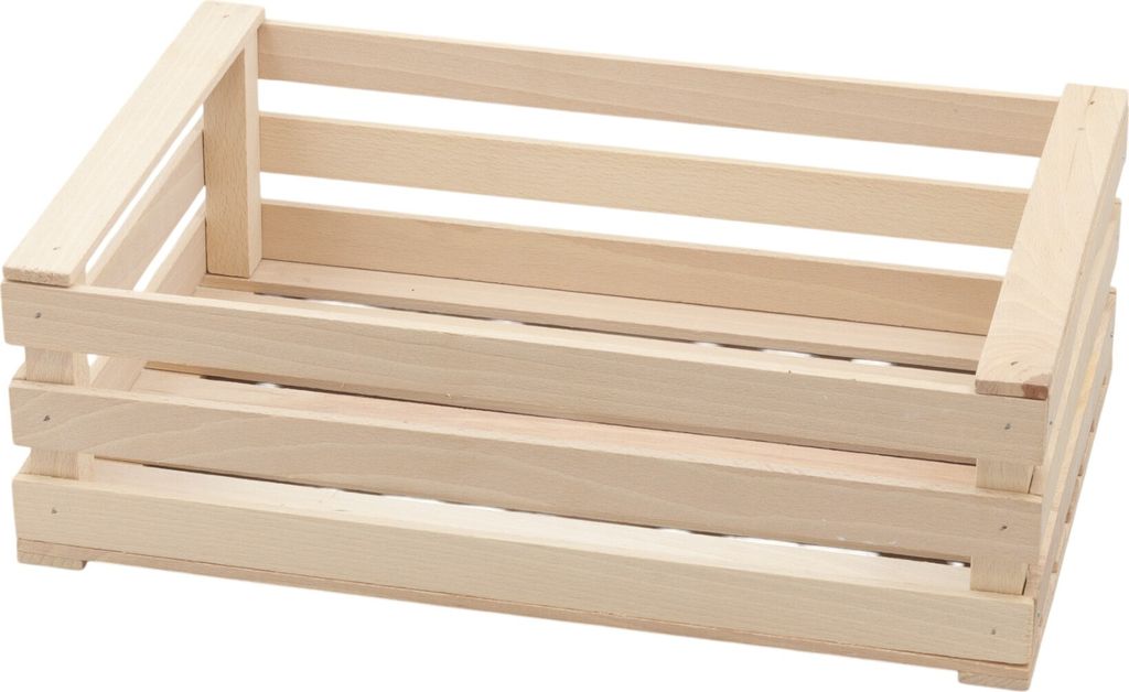 Holzkiste für Kräuter Blumen Pflanzgefäß XL 35 cm