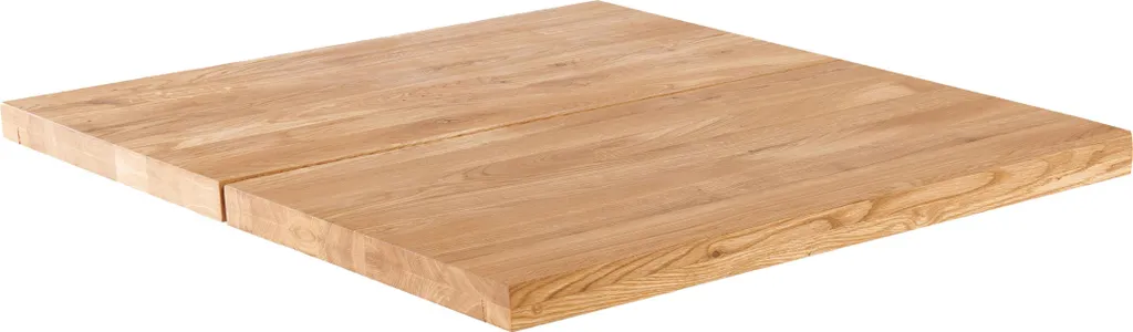 Plateau de table chêne 60x60 cm Oviala Inga à bords droits