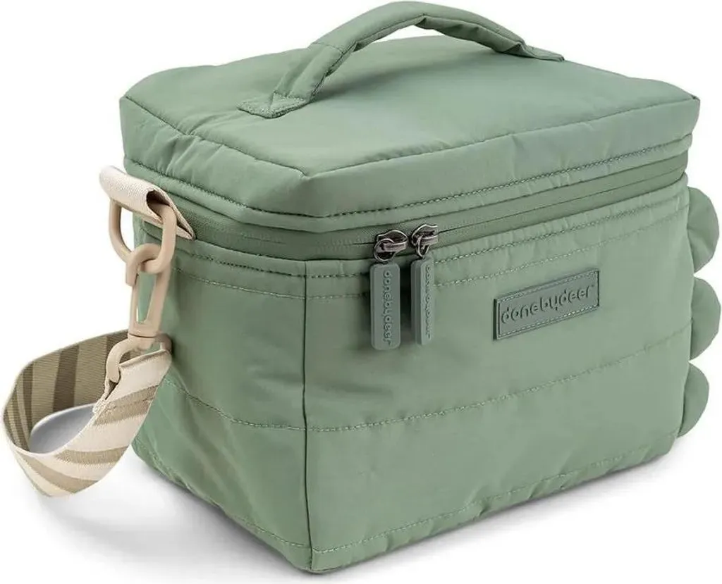 Done By Deer Borsa termica trapuntata in croco verde verde Taglia unica