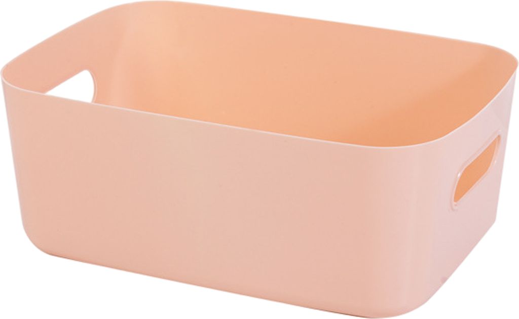 Aufbewahrungskorb, großes Fassungsvermögen, hohler Griff, einfarbig, modern, multifunktional, robust, für den Schreibtisch, Make-up, Kleinigkeit...
