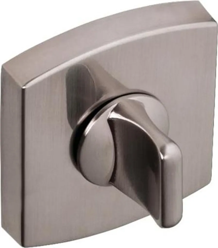 Rosace ronde Muze BEZAULT platine aspect inox pour bec de cane 6425
