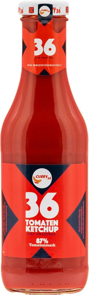 A bottle of ketchup on a white background.