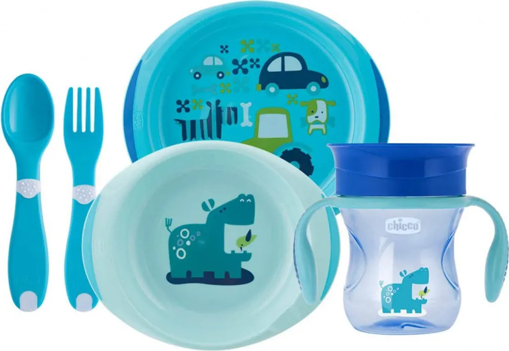 Chicco Set Pappa 12m+ All You Need Blu: Regalo Ideale per il Compleanno