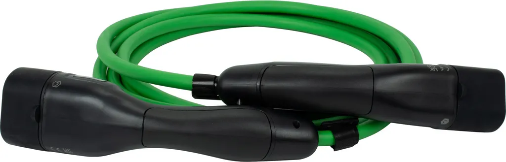 Câble Blaupunkt triphasé 16A 11kW Type 2 haute performance 5m EV