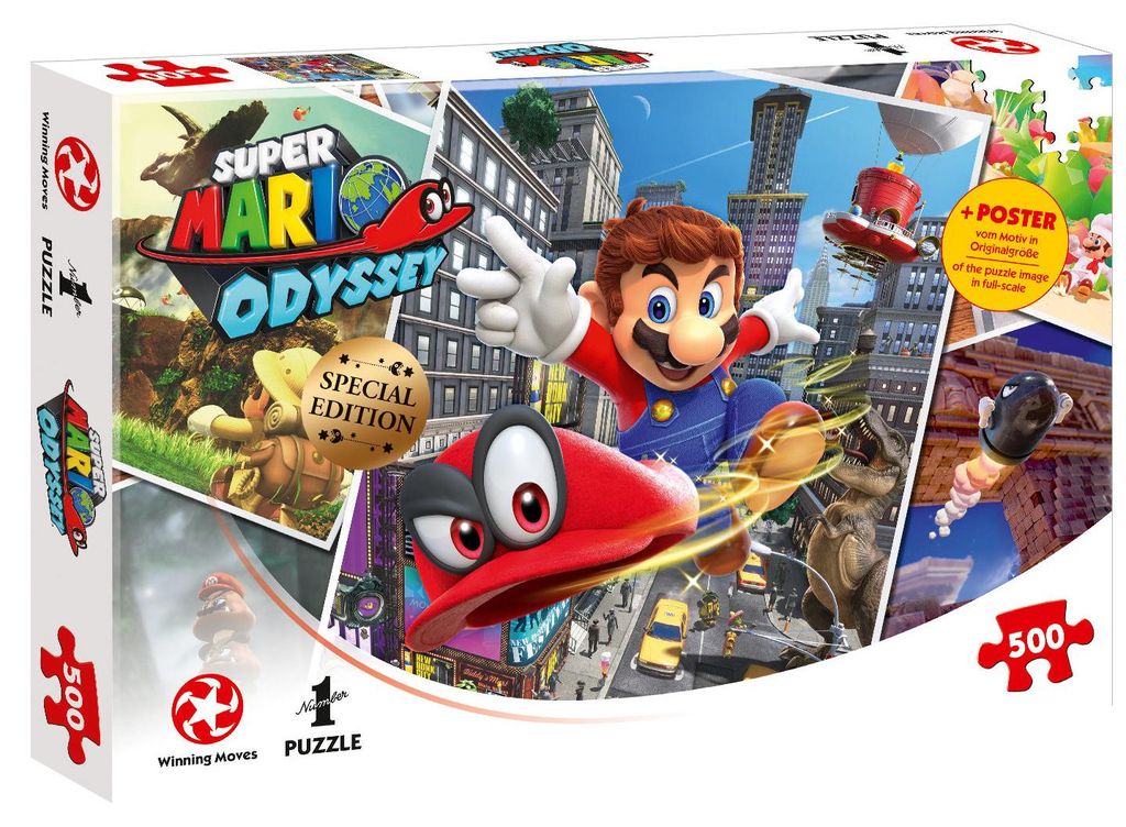 Puzzle Super Mario Odyssey World Traveler 500 dlk 48 x 34 Obrázek produktu 