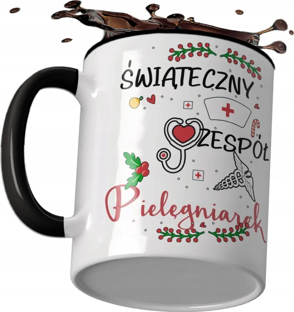 Tazza Natalizia Infermiera Multiuso - Ceramica 350ml Uso Quotidiano