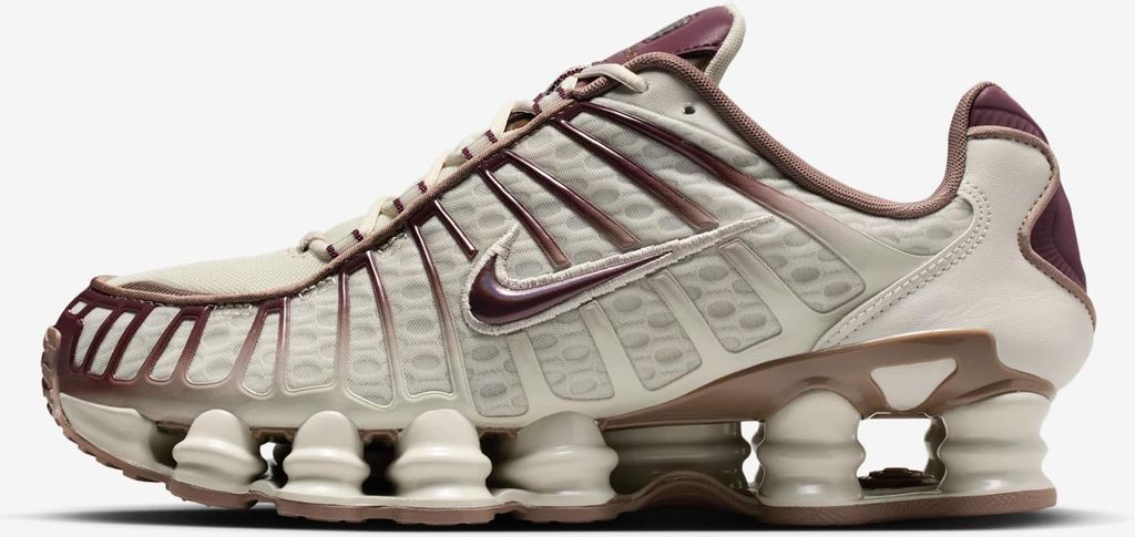 Nike Shox TL "Light Bone Burgundy Crush" Braun, Größe: 38.5