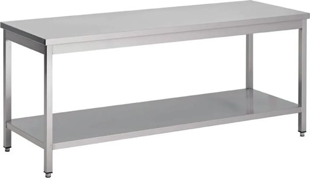 Table inox robuste avec piètement solide Gastro M 700 x 600 mm