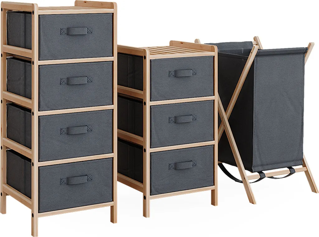 Meuble salle de bain Vicco Bruno Gris anthracite 3 pièces Model 49386