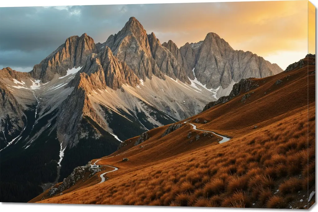 Quadro 120x80 Montagne Panorama Tela Soggiorno - Offerta Online