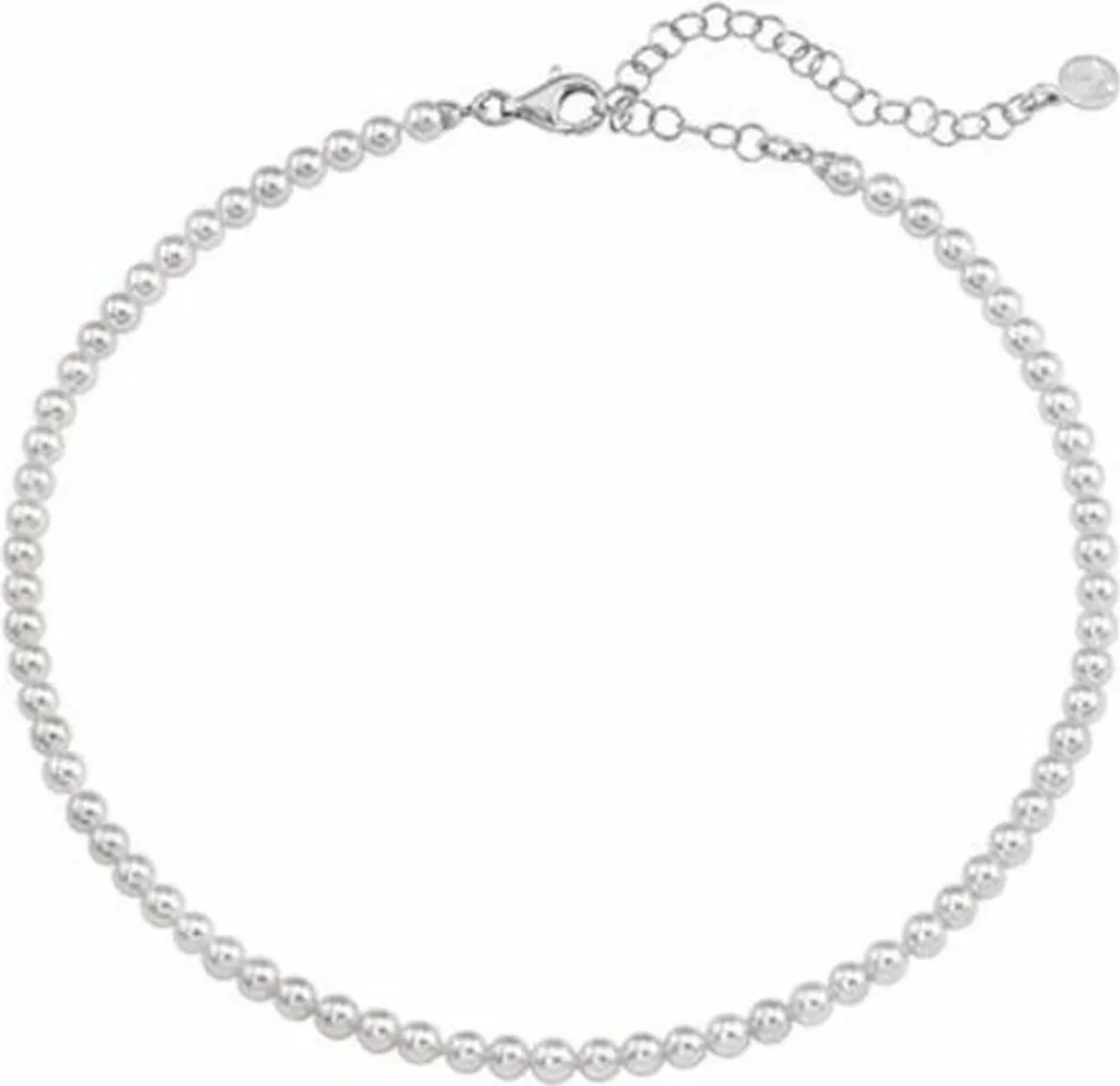 Collier Majorica Argent et Perles Organiques, Fermoir Sécurisé de 45 cm
