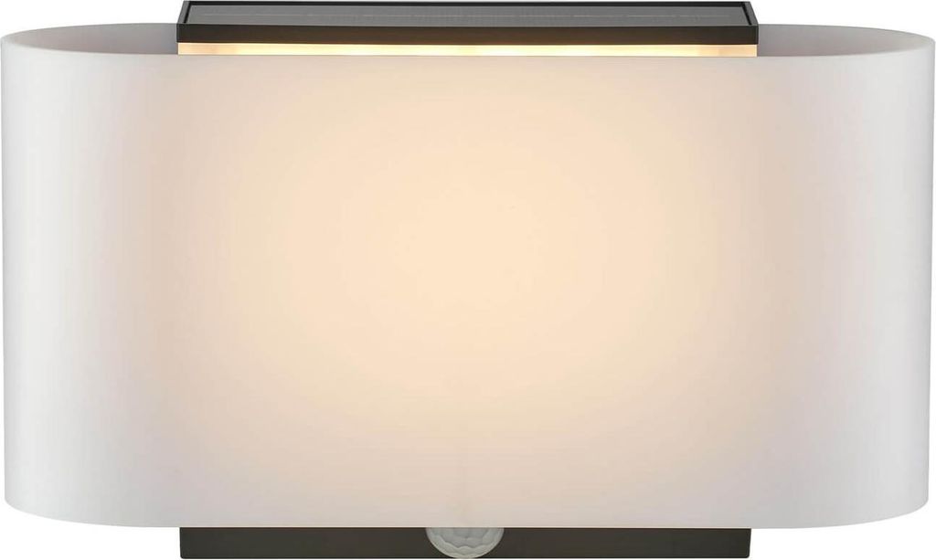Nordlux PIOLA Solar LED Aussen-Wandleuchte Warmweiss 8W Weiß IP44 2418051001
