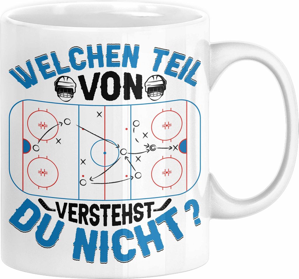 Eishockey Trainer Geschenk Tasse Coach Eis-Hockey Spieler Geschenkidee Eishockeyspieler Geschenkdiee Welchen Teil Von Verstehst Du Nicht Kaffee-Bec...