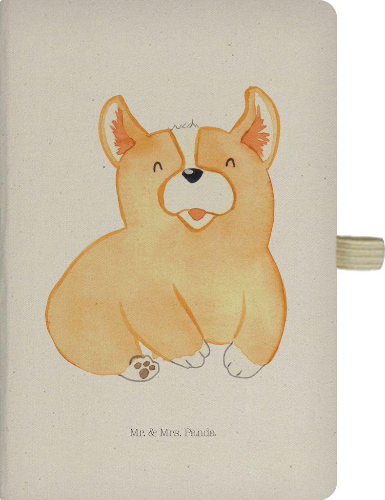 Mr. & Mrs. Panda Adressbuch Corgie - Transparent - Geschenk, Kladde, Motivation, Bellen, Sprüche, Hund, Tagebuch, notizbuch, Corgi, Journal, A5, S...