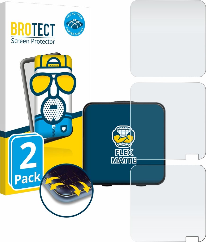 2x BROTECT Fullscreen Schutzfolie für Rode Wireless Pro Displayschutz Folie Fullcover Matt Entspiegelungsfolie