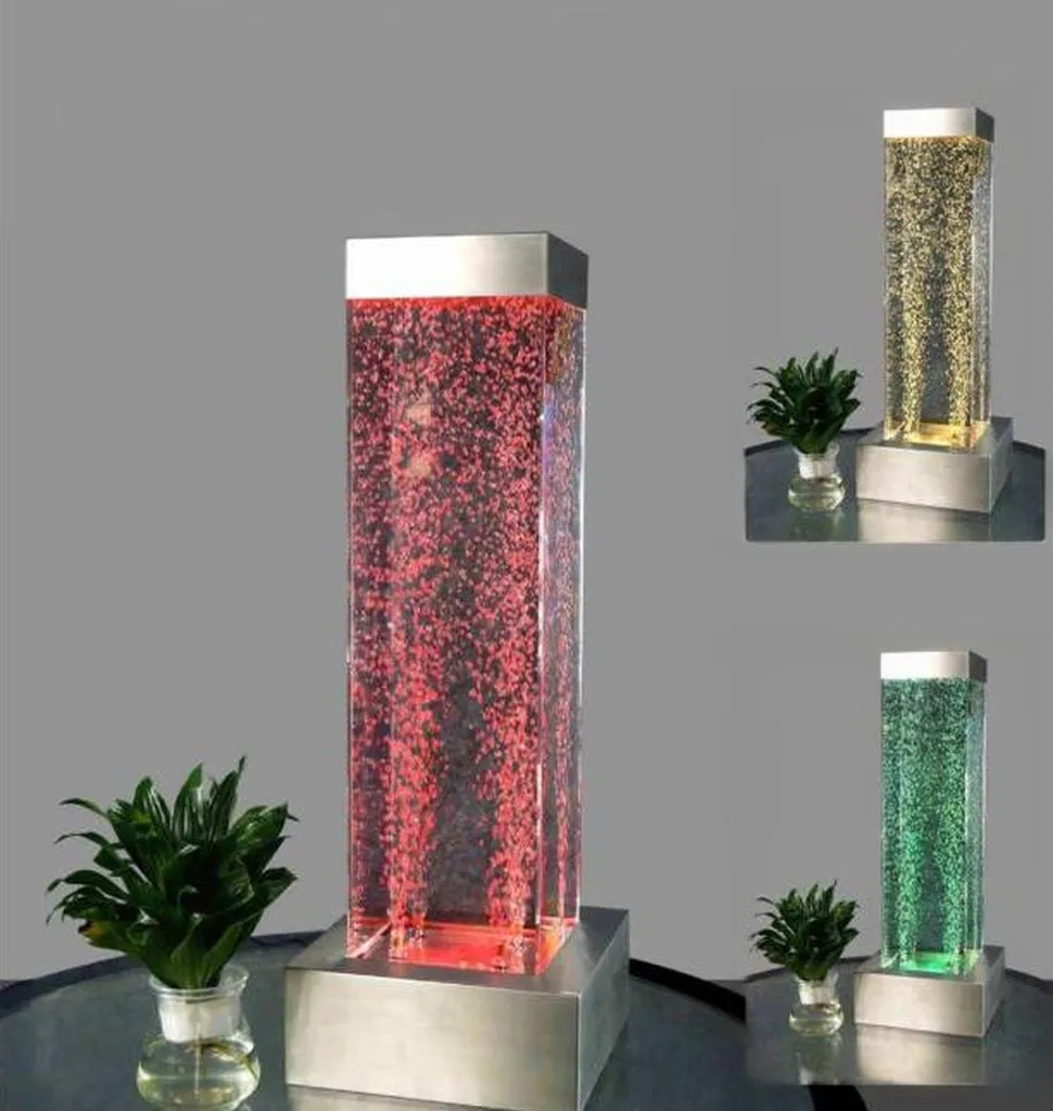 Colonne d'eau LED 80cm - Solution décoration mur de séparation lumineuse
