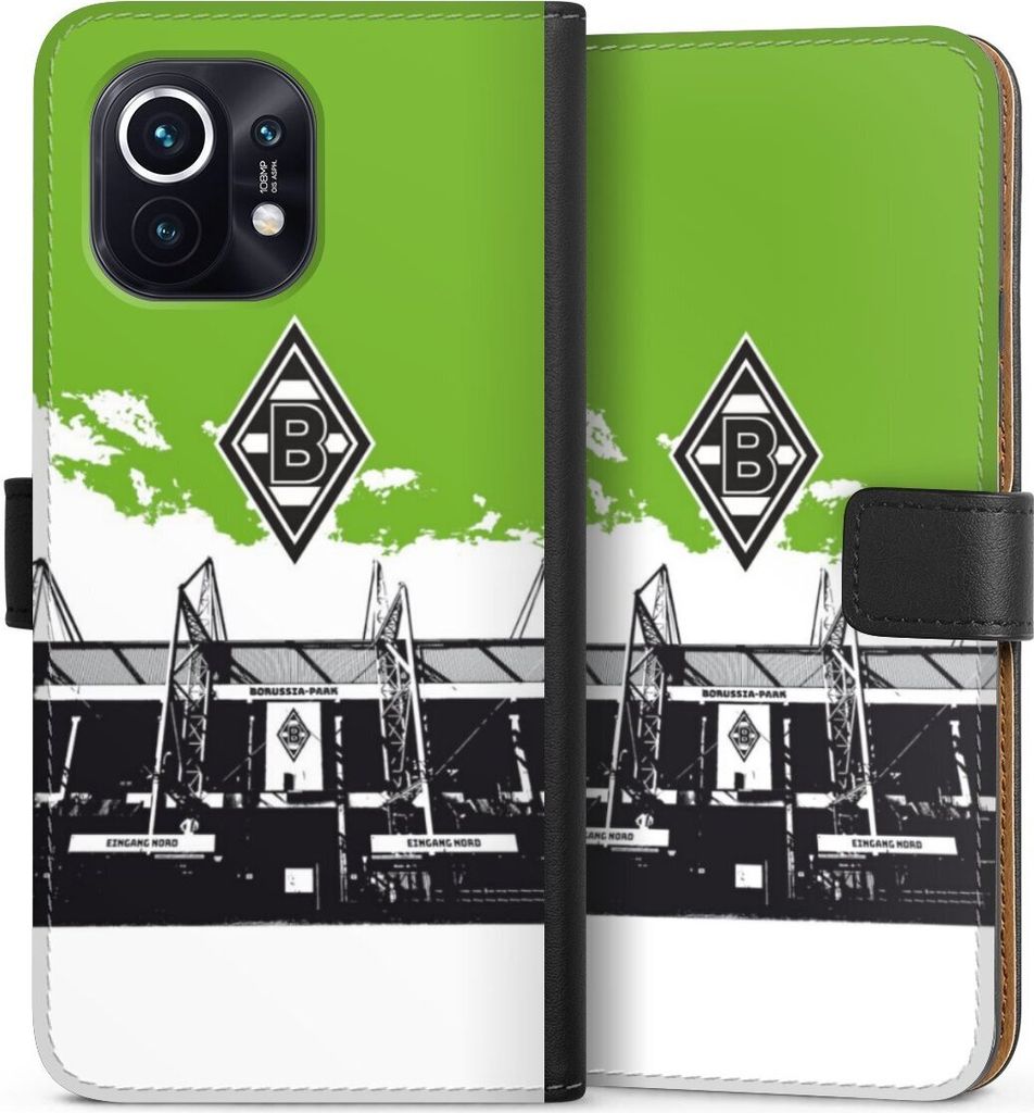 DeinDesign Klapphülle für Xiaomi Mi 11 Handytasche Lederhülle Tasche Borussia Mönchengladbach Fanartikel Stadion