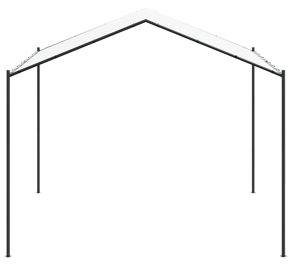 Kiosque Jardin 4x4m : Dites Adieu au Soleil avec ce Pavillon Acier Blanc - 3