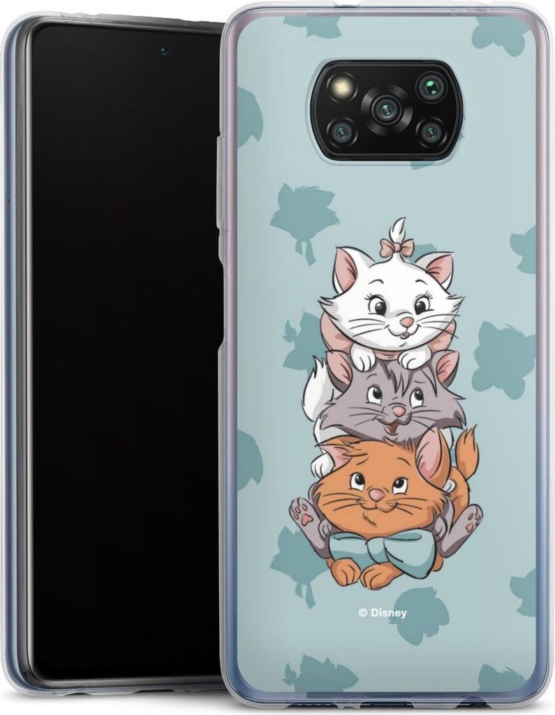 DeinDesign Handyhülle für Xiaomi Poco X3 Pro Silikon Hülle Case Smartphone Schutzhülle Aristocats Disney Katze