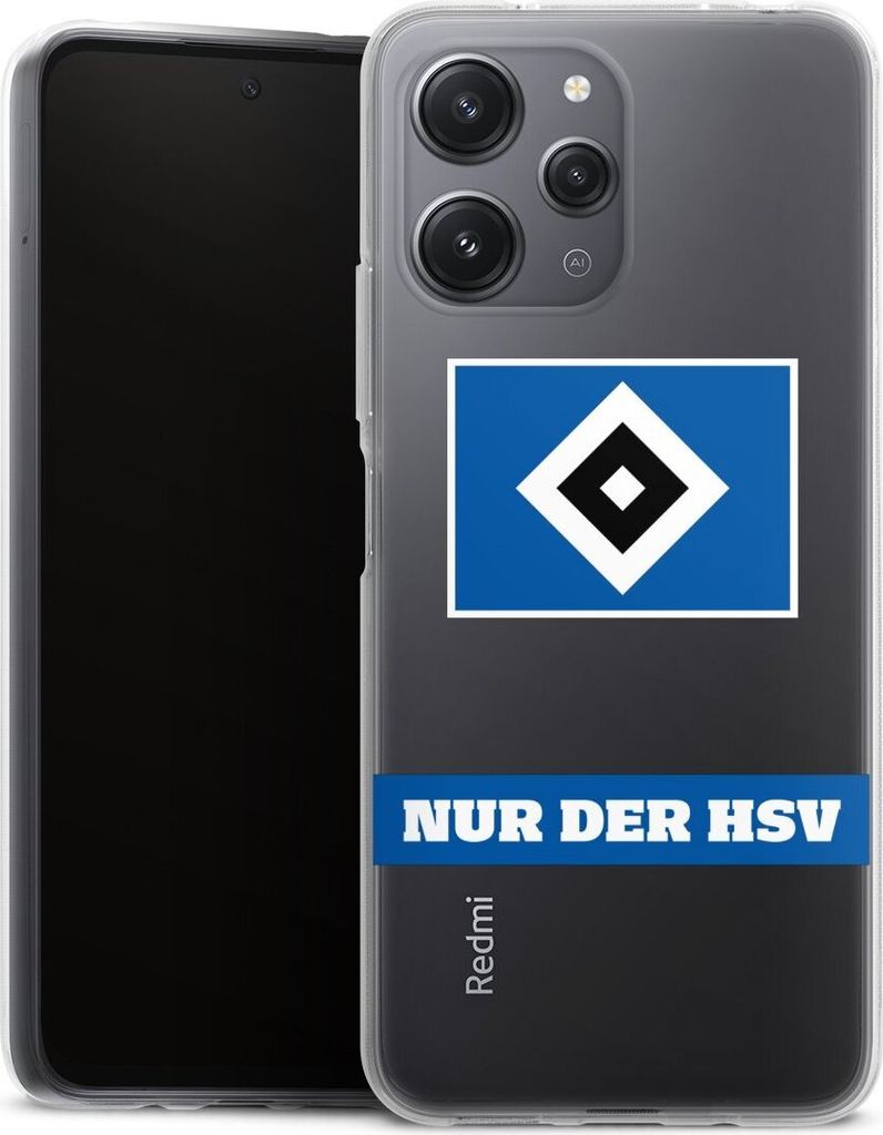 DeinDesign Handyhülle für Xiaomi Redmi 12 Silikon Hülle Case Smartphone Schutzhülle HSV Hamburger SV Statement